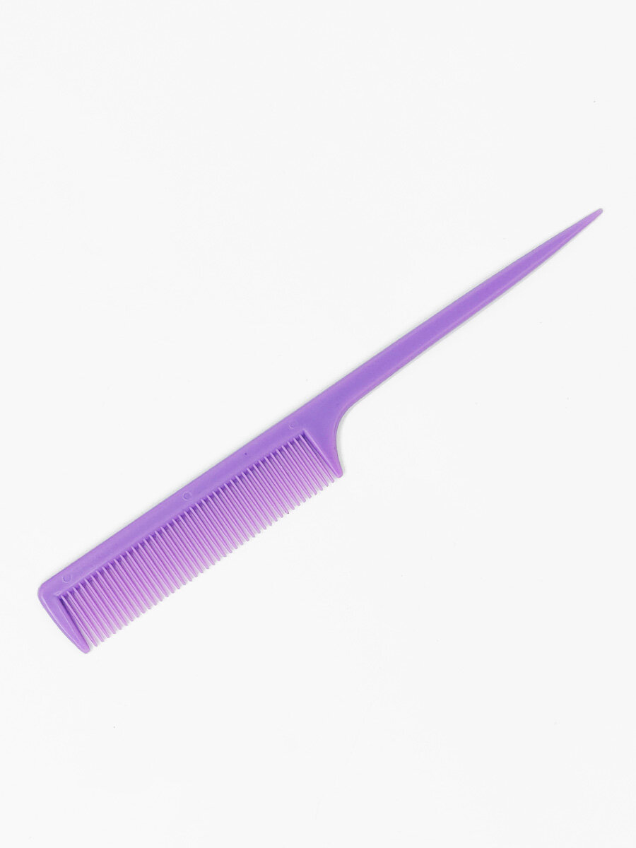 Расчёска С хвостиком пластмассовая фиолетовая