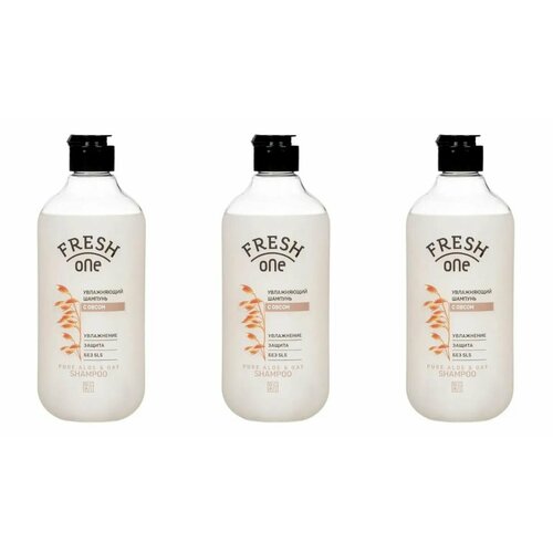 Fresh One Шампунь для волос Увлажняющий Овес, 400 мл, 3 шт /