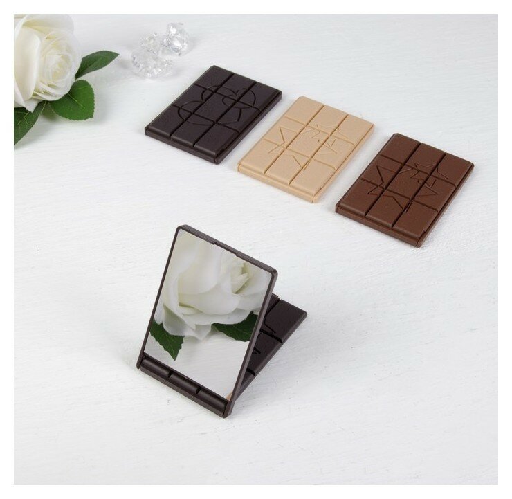 фото Queen Fair Зеркало складное с узором Шоколадное чудо