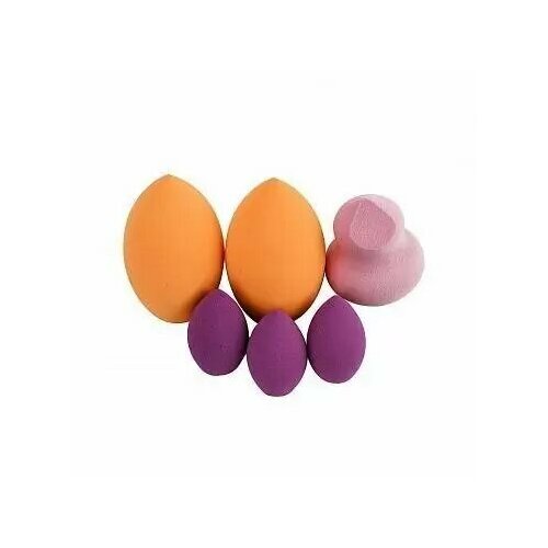 REAL TECHNIQUES губки для макияжа Набор спонжей для макияжа Miracle Complexion Sponges 6 шт real techniques спонжи для макияжа summer haze miracle complexion miracle powder sponge