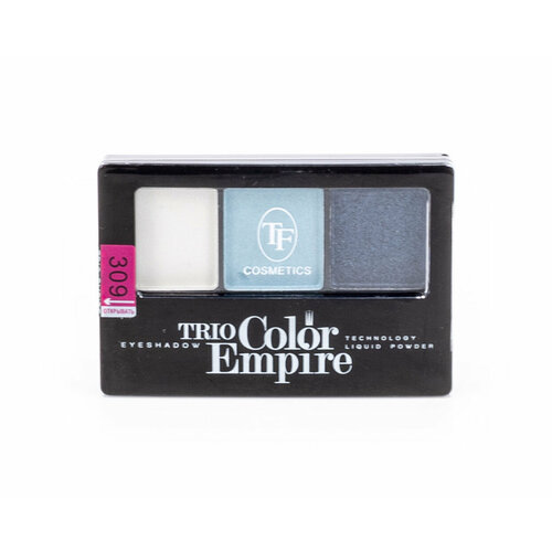 TF cosmetics / ТФ косметикс Тени для век сухие Trio Color Empire 309 для любого типа кожи морской бриз 3 цвета в палетке 11г / глиттер для лица палитра теней для век tf cosmetics color 12 шт