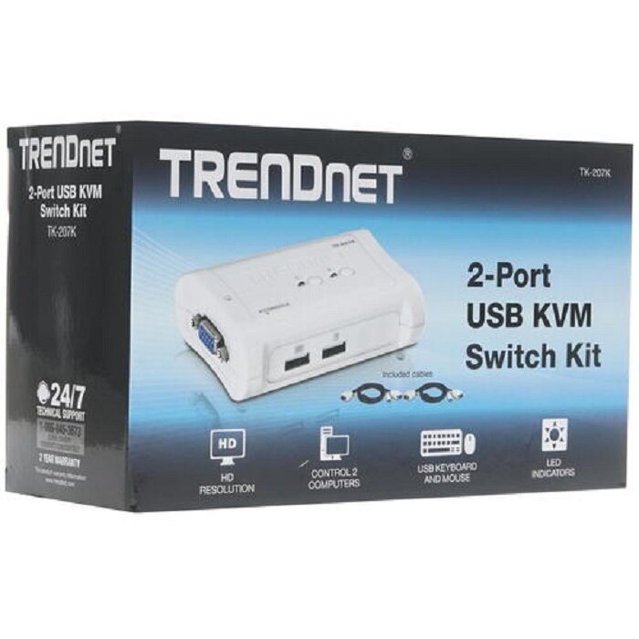 KVM-переключатель TRENDnet TK-207K