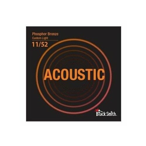 Струны для акустической гитары BlackSmith Phosphor Bronze Custom Light 11/52