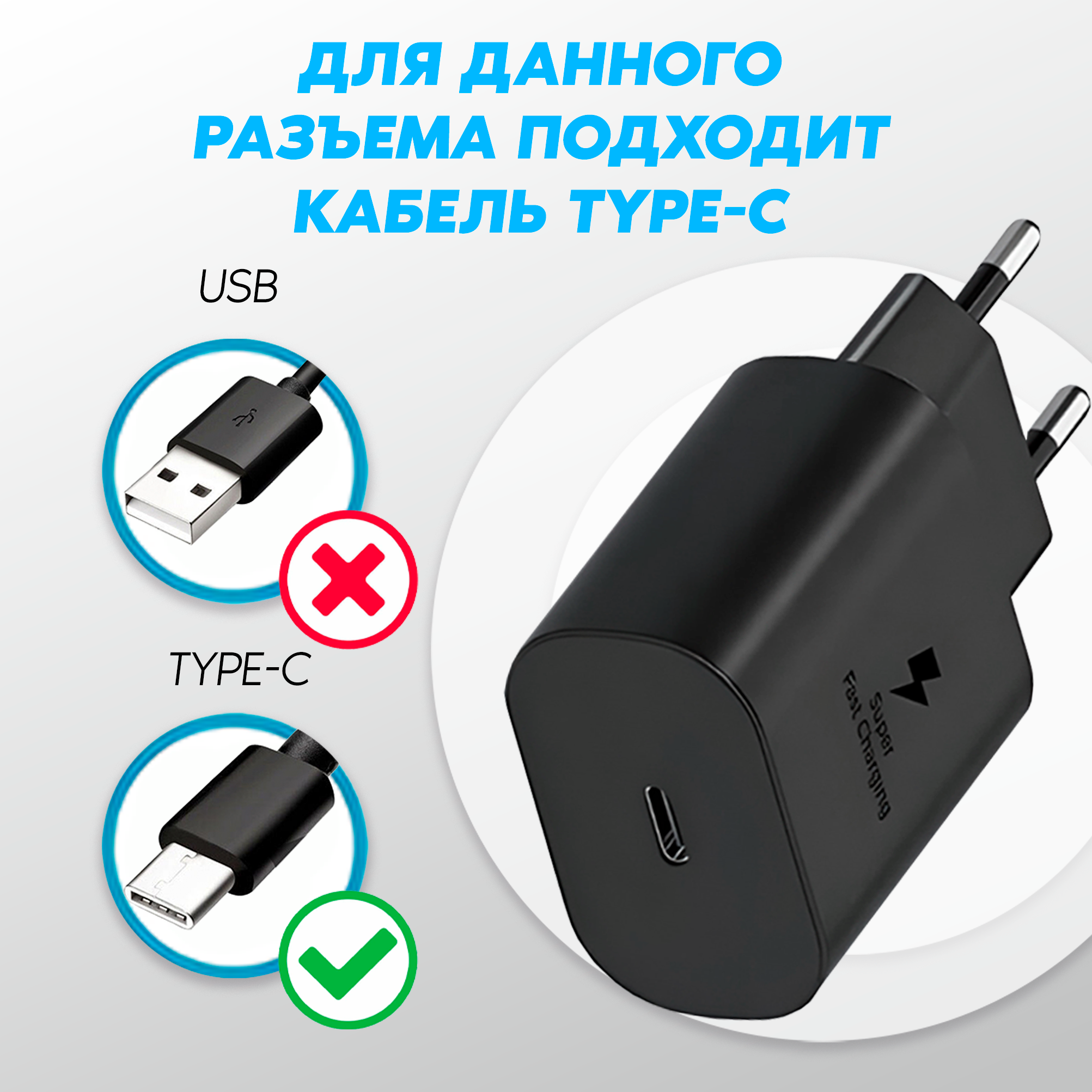 Быстрая зарядка type-c для iphone, AMFOX, AH-25, 20 Вт, тайп си адаптер, блок питания для айфон, зарядное устройство для телефона для samsung, черный