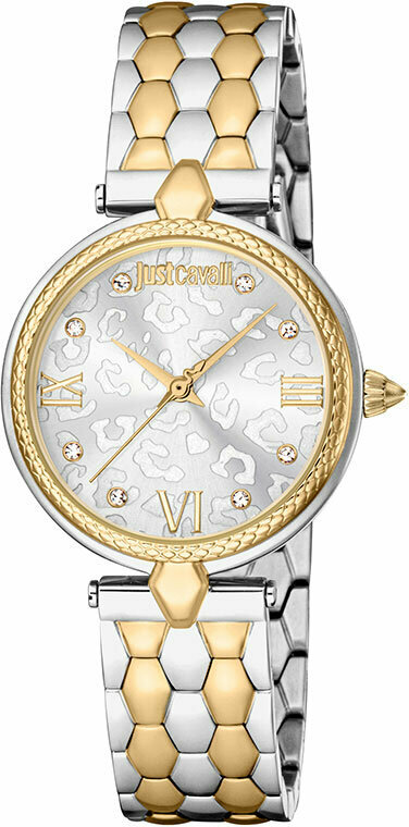 Наручные часы Just Cavalli JC1L254M0085, серебряный, желтый