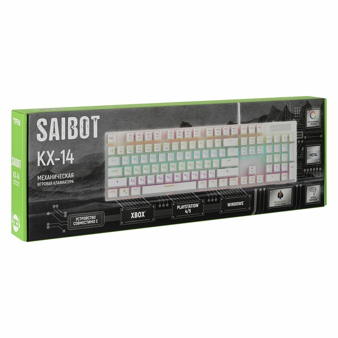 Клавиатура TFN Saibot KX-14 Black TFN-GM-KW-KX-14BBR