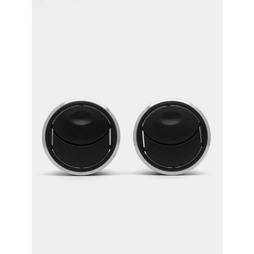 Сопла дефлекторы панели приборов боковые Лада Гранта ФЛ, Калина 2, Датсун с хромом