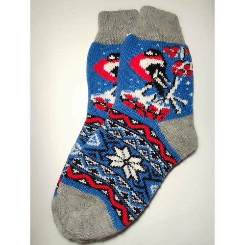 фото Носки рассказовские варежки, размер 36/40, голубой, красный, белый, розовый, черный, синий