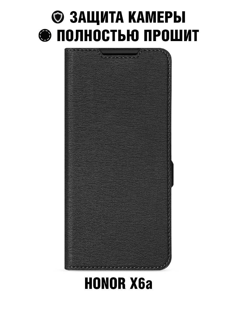 фото Чехол с флипом для Honor X6a DF hwFlip-141 (black)