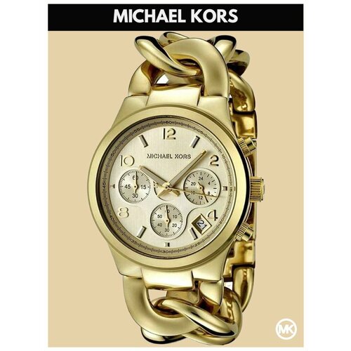 фото Наручные часы michael kors runway m3131k, золотой