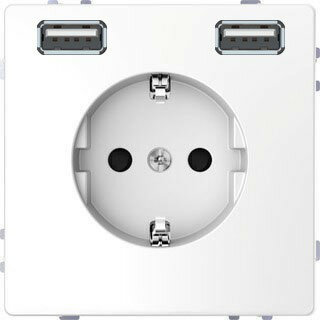 Розетка компьютерная USBx2 Schneider electric - фото №2