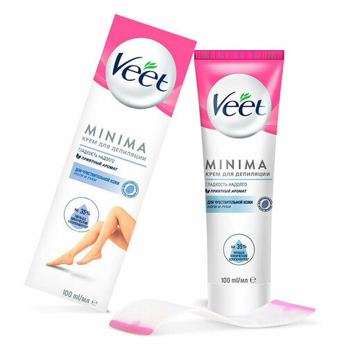 veet крем для депиляции для чувствительной кожи с алоэ вера и витамином е 100 мл 100 г Крем для депиляции Veet алоэ вера и витамин Е для чувствительной кожи, 100 мл