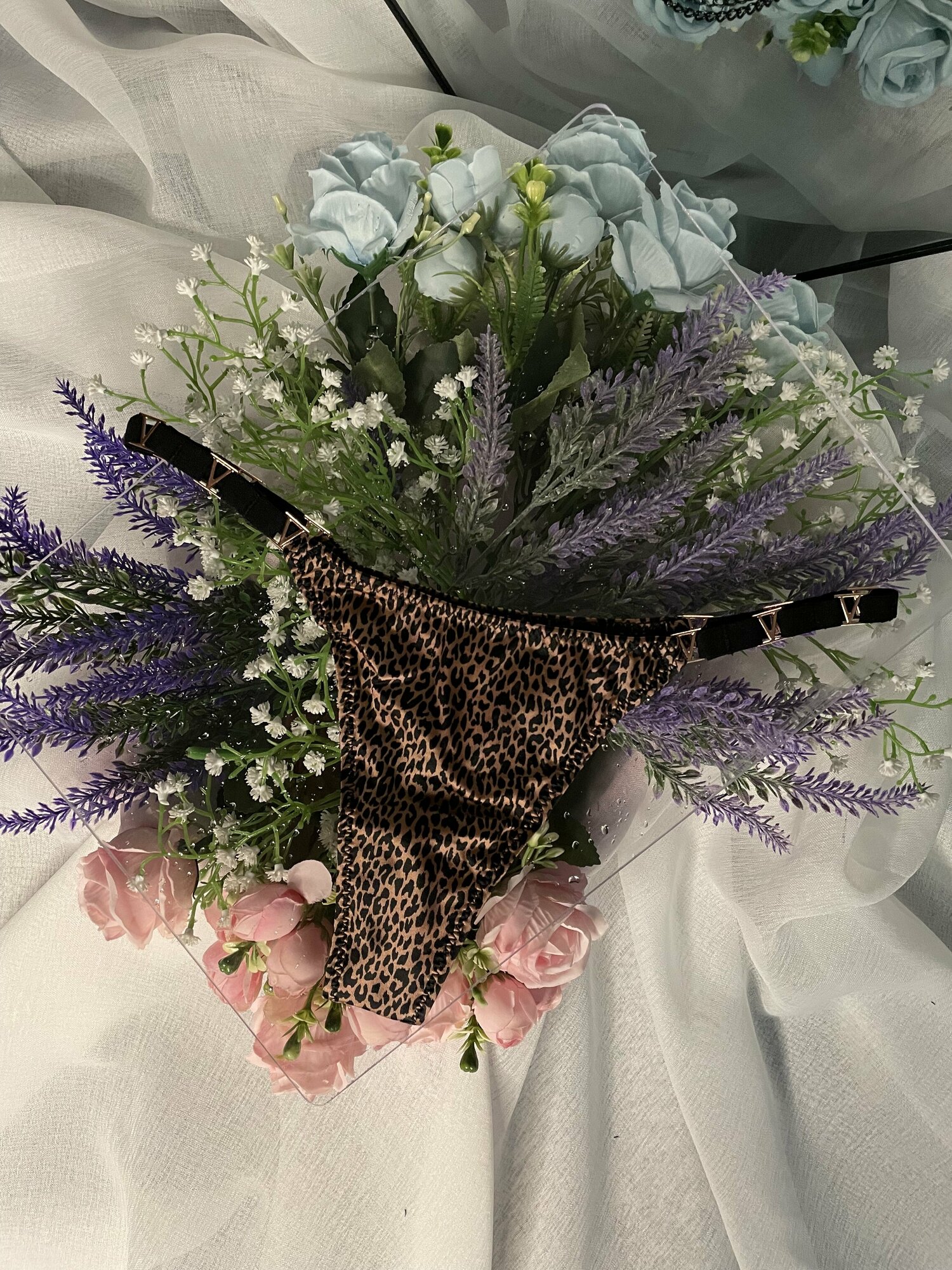 Леопардовые хлопковые стринги