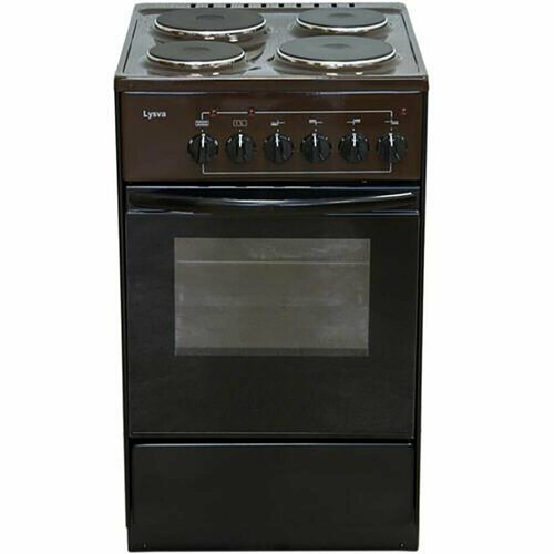 Электрическая плита ЛЫСЬВА-401СТ коричневая 15718₽