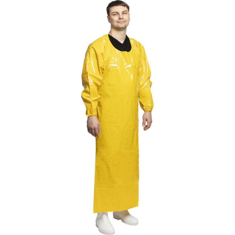 фото Фартук с рукавами Робин 2 полиуретановый цв. желтый (размер: универсальный)