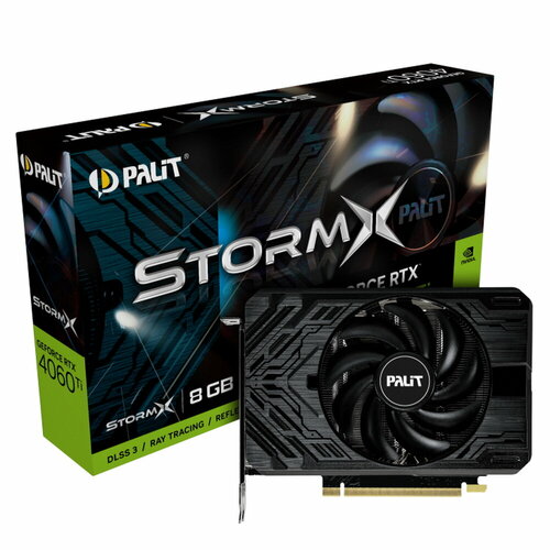 RTX4060Ti StormX 8GB GDDR6 128-bit DPx3 HDMI 1FAN RTL 4714000₽