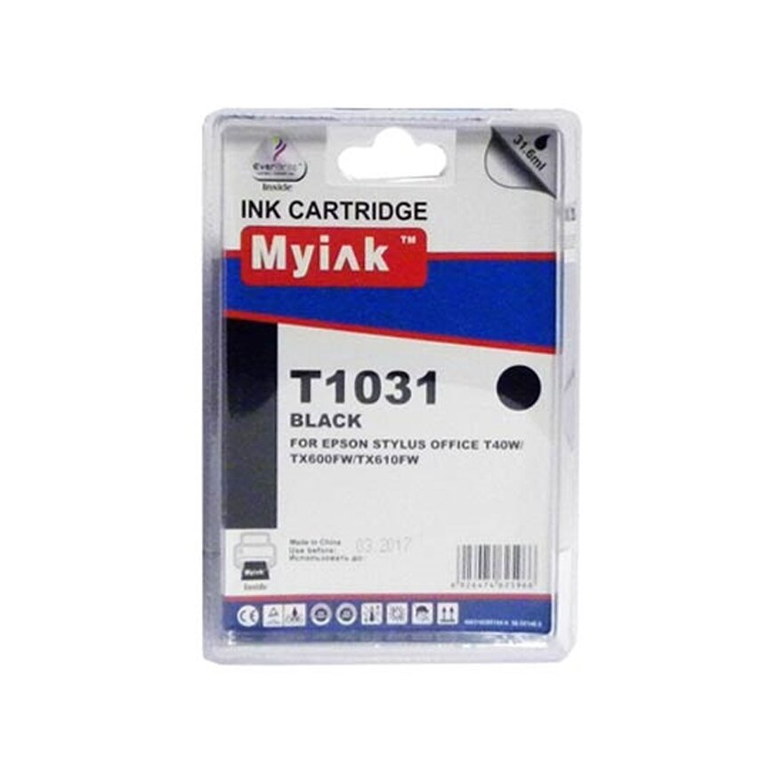 Картридж для (T1031) EPSON St Office T40W/600FW/610FW Black (31,6ml, Pigment) MyInk