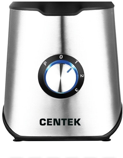 Блендер настольный Centek CT-1327 (BLACK) 1000 Вт, 3 скор.+импульс, Стекл стакан 1,5л, Тройн. лезвие