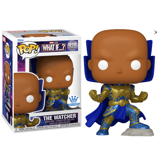 Фигурка POP The Watcher со стикером (Эксклюзив Funko Shop) из мультсериала What If? Marvel 928 фигурка funko pop captain carter fighting pose эксклюзив gamestop из мультсериала what if marvel 875