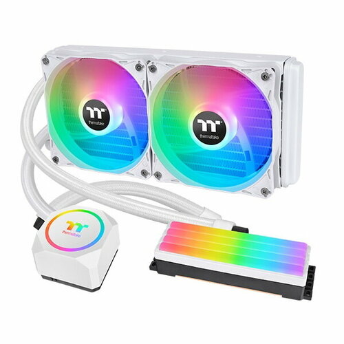 Жидкостная система охлаждения Thermaltake CL-W330-PL12WT-A Floe RC240 CPU&Memory AIO Liquid Cooler Snow Edition/All-in-one liqu жидкостная система охлаждения thermaltake cl w331 pl12wt a floe rc360 cpu aio liquid cooler snow edition