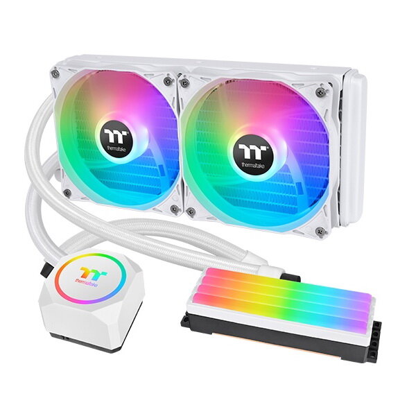 Жидкостная система охлаждения Thermaltake CL-W330-PL12WT-A Floe RC240 CPU&Memory AIO Liquid Cooler Snow Edition/All-in-