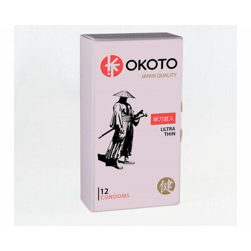 Презервативы OKOTO Ultra Thin, №12 презервативы okoto mega mix 12