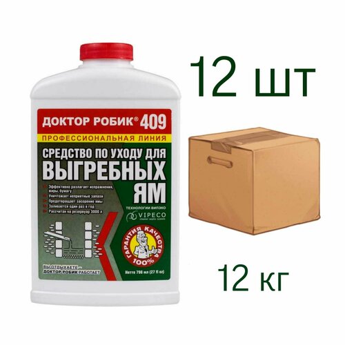 Средство по уходу за выгребной ямой 409, 798 мл х12 шт
