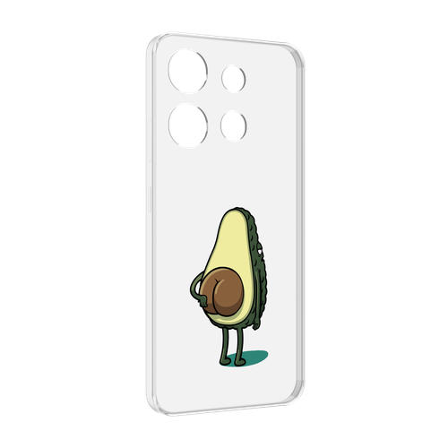 Чехол MyPads смешной авокадо сзади для Infinix Smart 7 задняя-панель-накладка-бампер чехол mypads смешной авокадо сзади для google pixel 7 задняя панель накладка бампер