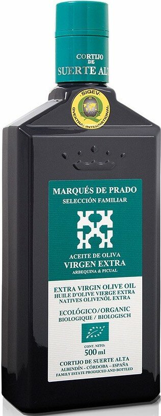 Оливковое масло CORTIJO DE SUERTE ALTA, MARQUÉS DE PRADO, Arbequino & Picual, D.O.P. Baena, ст/б, 500 мл