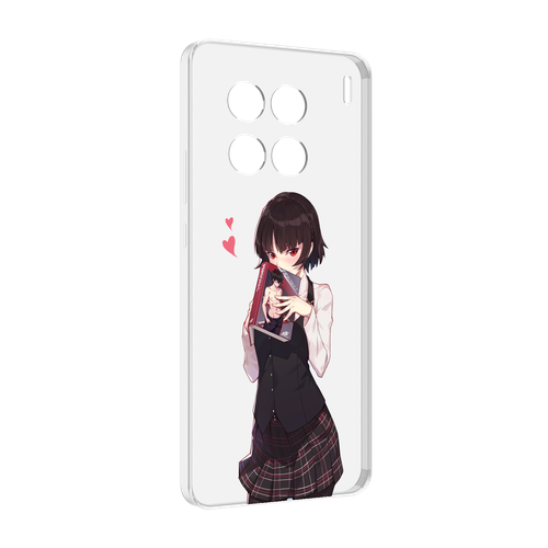 Чехол MyPads Persona 5 - Makoto Niijima для Vivo X90 Pro задняя-панель-накладка-бампер чехол mypads persona 5 makoto niijima для vivo x note 5g задняя панель накладка бампер