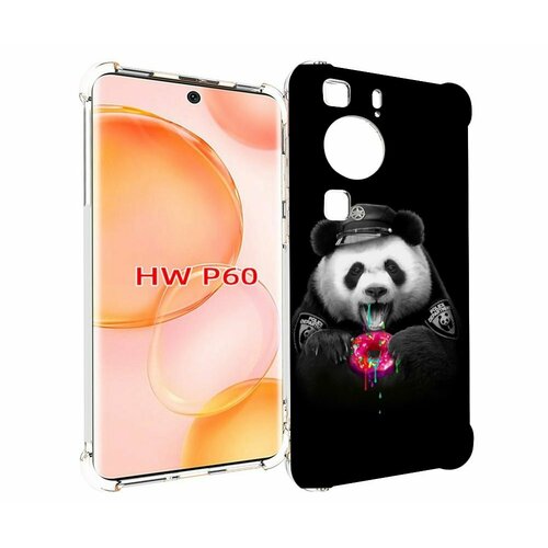 Чехол MyPads Панда-с-пончиком для Huawei P60 задняя-панель-накладка-бампер чехол mypads панда с пончиком для huawei p60 задняя панель накладка бампер