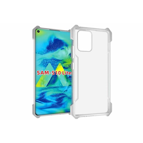 Чехол панель накладка MyPads для Samsung Galaxy S10 Lite / Samsung Galaxy A91 с защитными заглушками с защитой боковых кнопок с усиленными углами. чехол панель накладка mypads для samsung galaxy s10 plus sm g975f с защитными заглушками с защитой боковых кнопок с усиленными углами силиконова