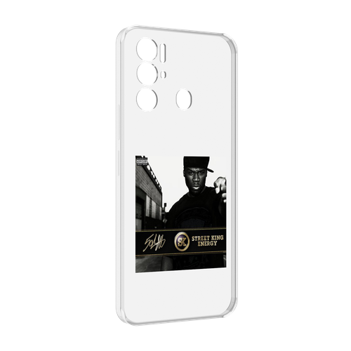 Чехол MyPads 50 Cent - Street King Energy для Tecno Pova Neo 4G задняя-панель-накладка-бампер
