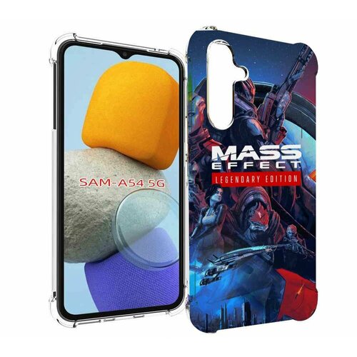 Чехол MyPads Mass Effect Legendary Edition для Samsung Galaxy A54 задняя-панель-накладка-бампер