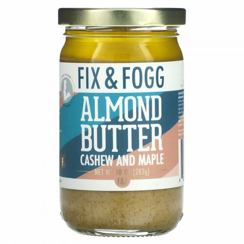 Fix & Fogg, Almond Butter, Cashew and Maple, 10 oz (283 g)