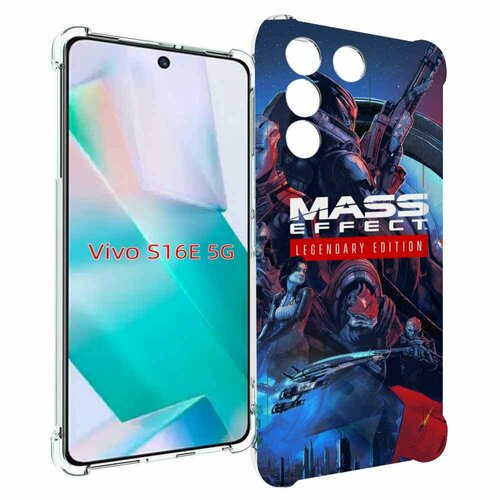 Чехол MyPads Mass Effect Legendary Edition для Vivo S16e / V27e задняя-панель-накладка-бампер