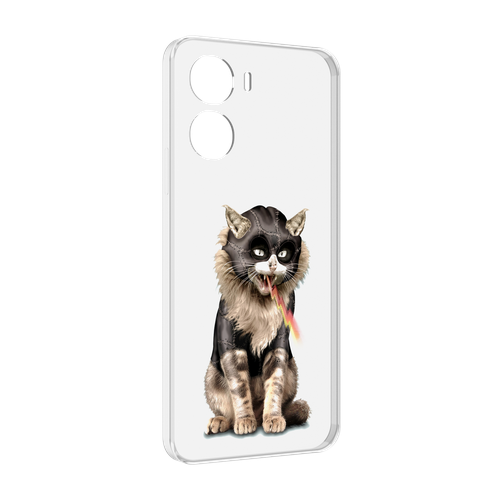 Чехол MyPads дьяволский кот для Vivo Y56 5G задняя-панель-накладка-бампер