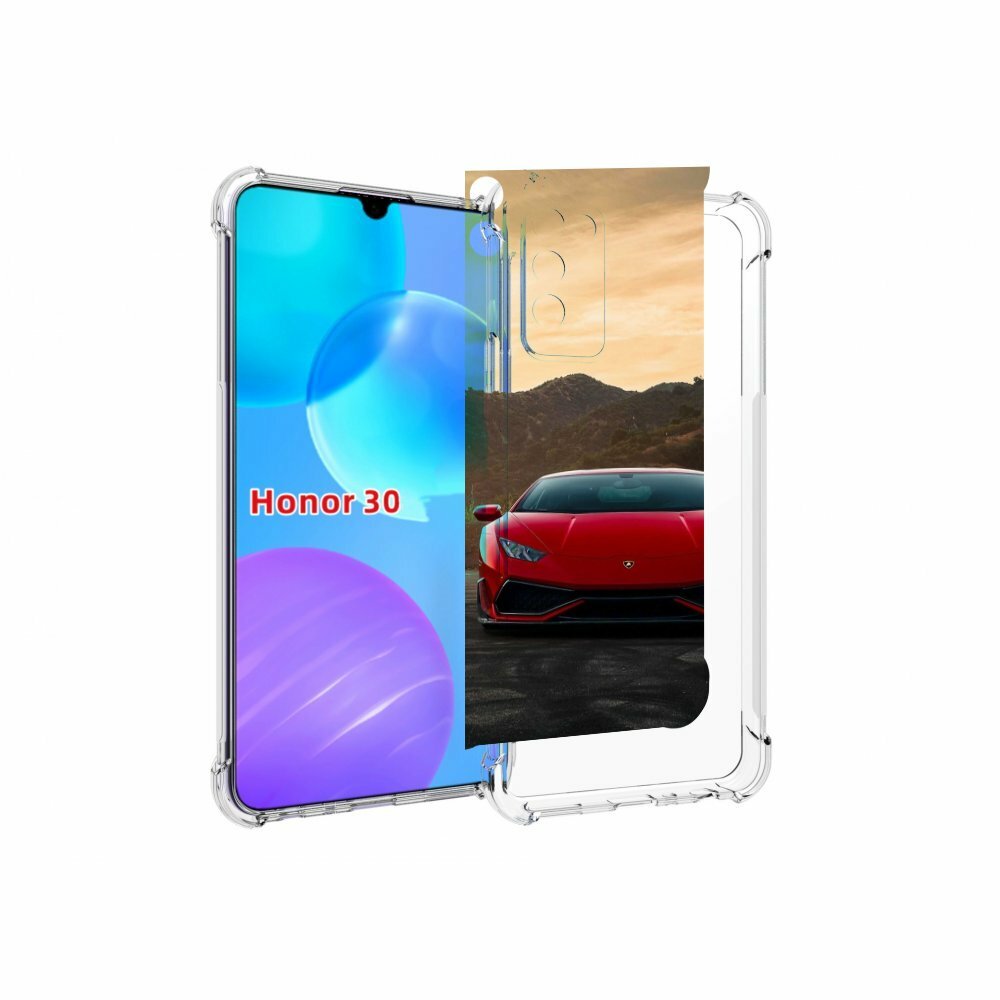 Чехол MyPads lamborghini ламборгини 1 мужской для Huawei Honor 30 Lite задняя-панель-накладка-бампер