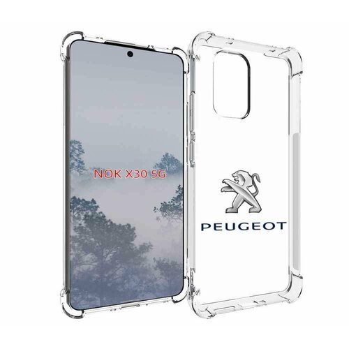 Чехол MyPads peugeot-пежо-3 мужской для Nokia X30 5G задняя-панель-накладка-бампер