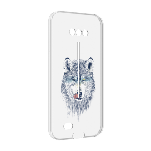 Чехол MyPads голодгый волк для Doogee S41 / S41 Pro задняя-панель-накладка-бампер