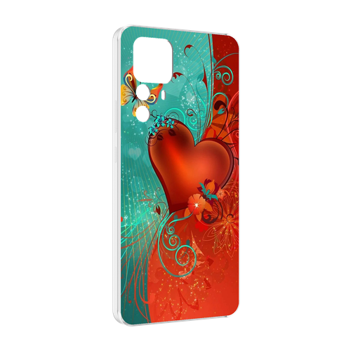 Чехол MyPads красивые-яркие-сердечки для Xiaomi 12T Pro задняя-панель-накладка-бампер