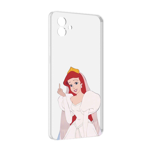 Чехол MyPads принцесса-Русалочка-Ариель женский для Samsung Galaxy M04 задняя-панель-накладка-бампер