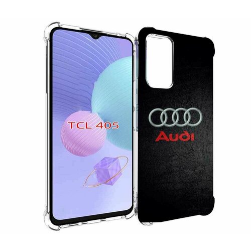 Чехол MyPads audi ауди 6 мужской для TCL 405 задняя-панель-накладка-бампер