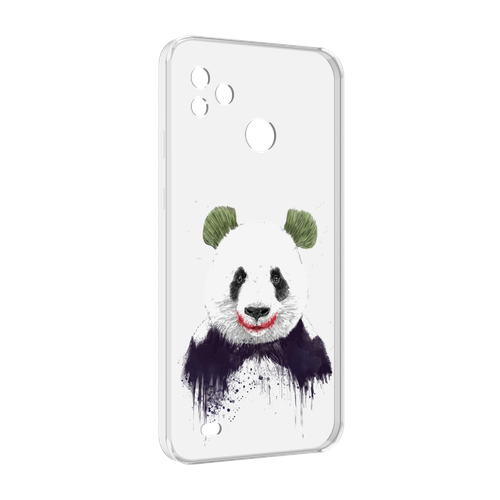 Чехол MyPads панда джокер для Tecno Pop 5 Go задняя-панель-накладка-бампер чехол mypads яркая панда детский для tecno pop 5 go задняя панель накладка бампер