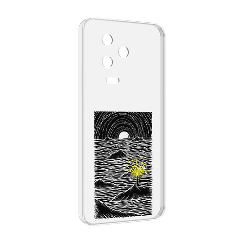 Чехол MyPads маяк в черно белом море для Infinix Note 12 Pro 4G X676B задняя-панель-накладка-бампер