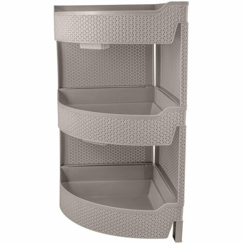 Этажерка PH_универсальная Wenge угловая 3-секционная 325х325х615 серый 2711₽