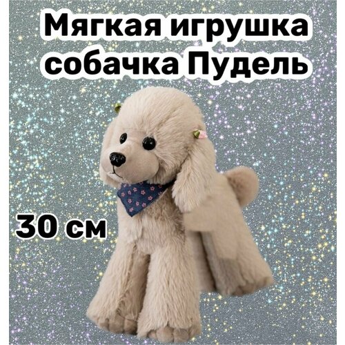 Мягкая игрушка собачка Пудель/30 см