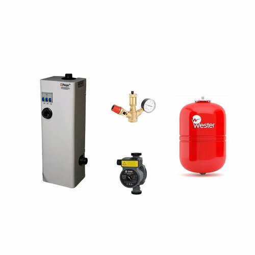 Электрический котел Ресурс ЭВПМ 6 кВт А насос TAEN 256 TAEN Группа безопасности Бак Wester WRV 8 1412200₽