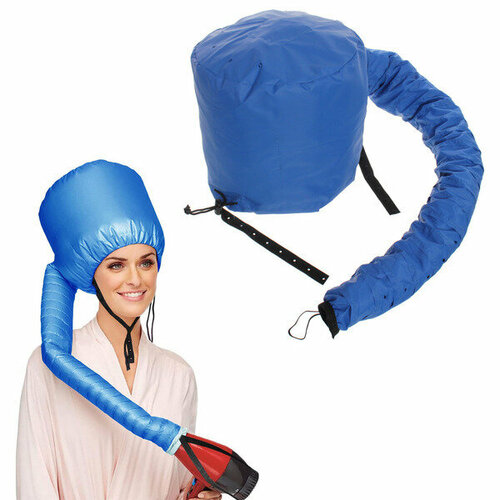 Шапочка для сушки волос ламинирования и масок Beauty Shop с кулиской цвет синий 842322см 432₽