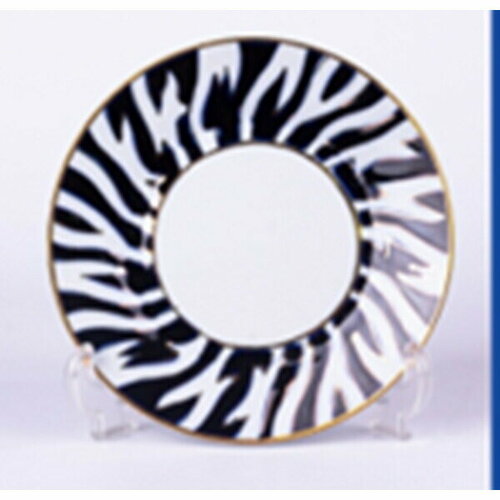 Тарелка обеденная 22см «Атлас» с позолотой